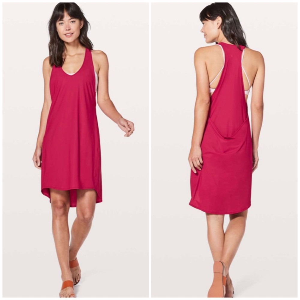Lululemon Rejuvenate Dress In Ruby Red